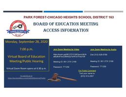 Board Meeting- September 28, 2020