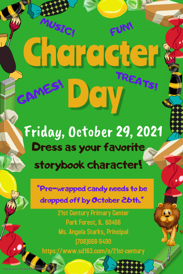 Character Day-October 29th