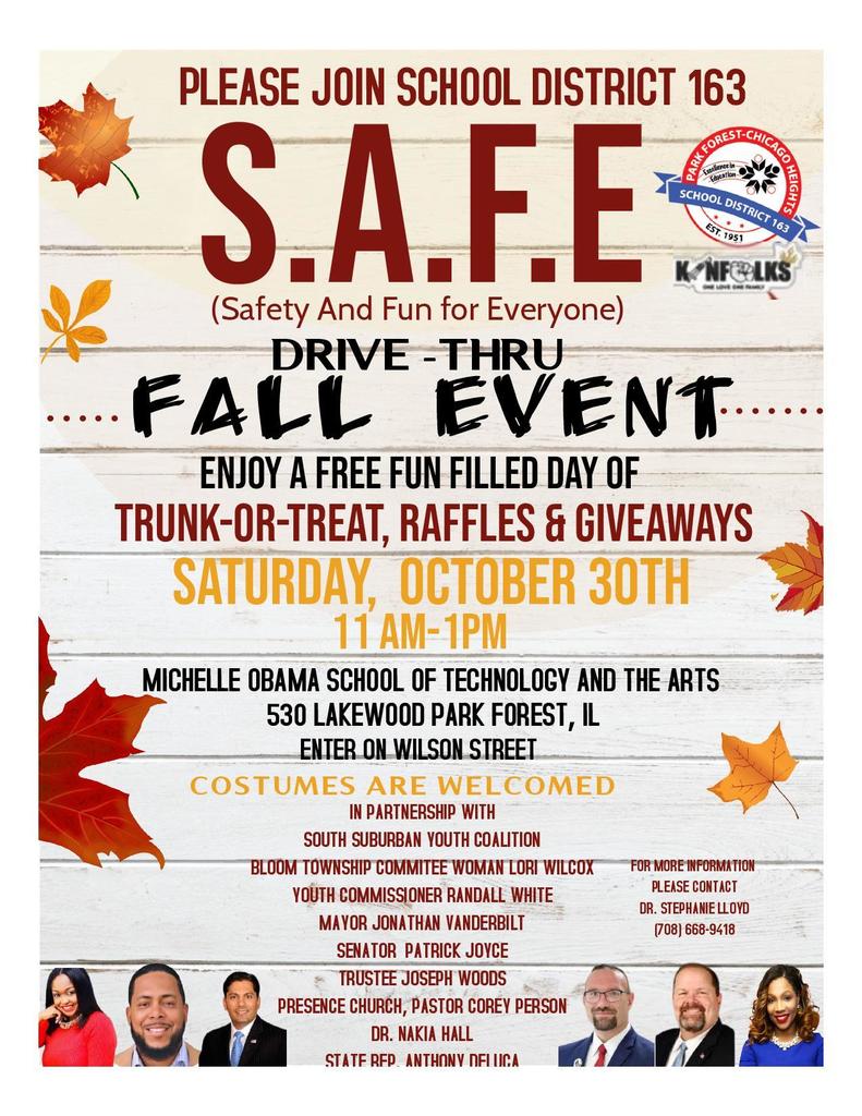 SAFE Event on October 30th