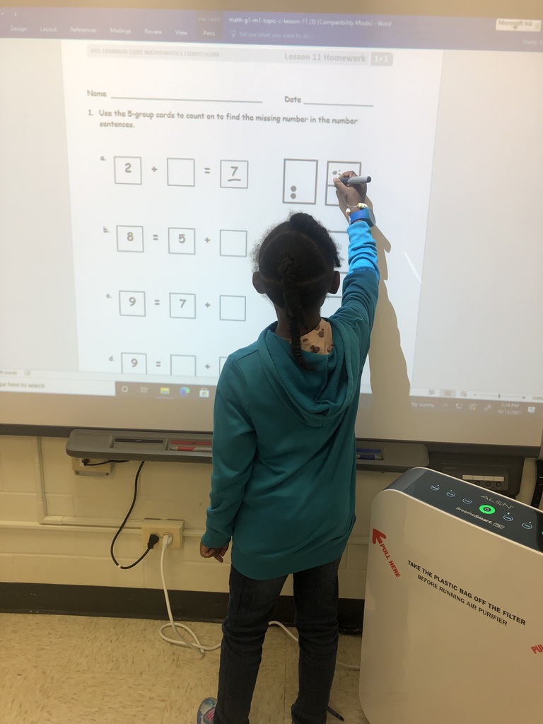 Jream learning how to count on in Math.