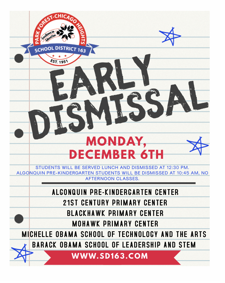 Early Dismissal 12-6-21
