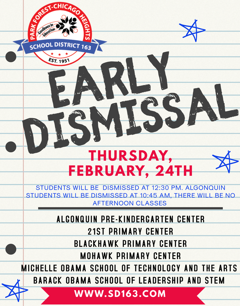Early Dismissal on February 24th