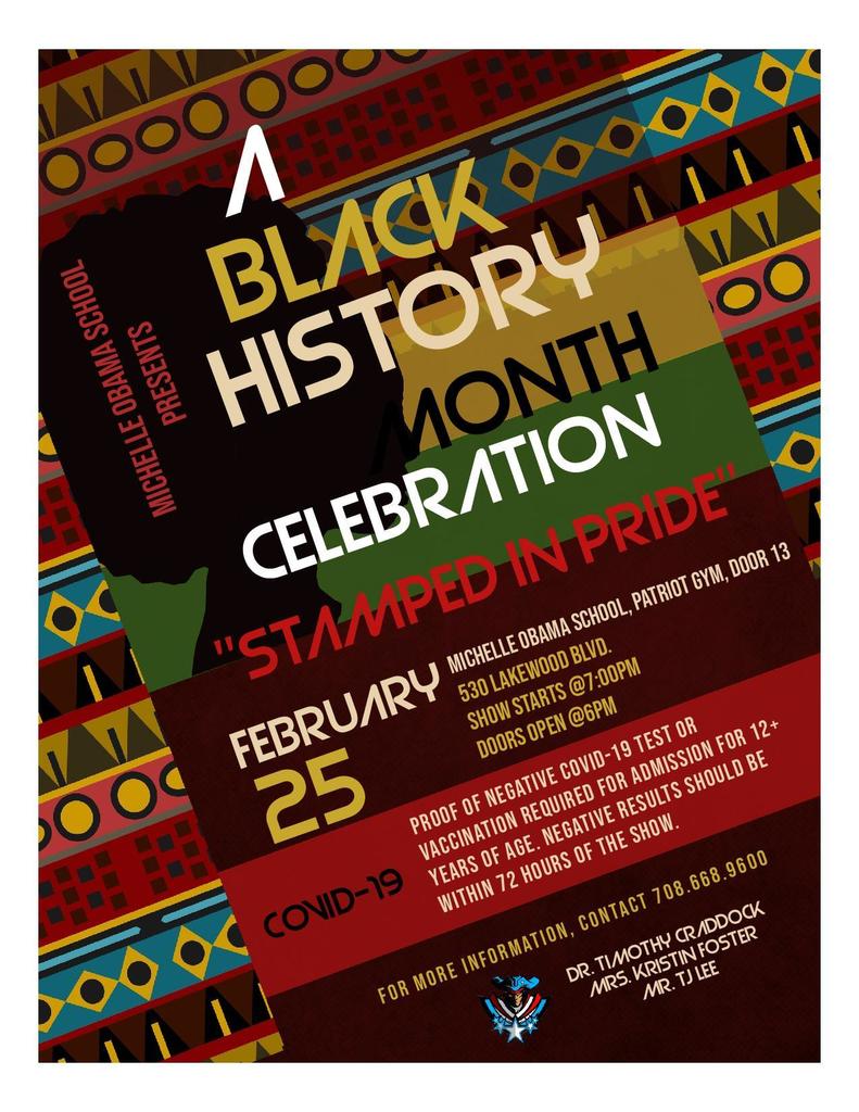 Black History Program at Michelle Obama School of Technology and the Arts