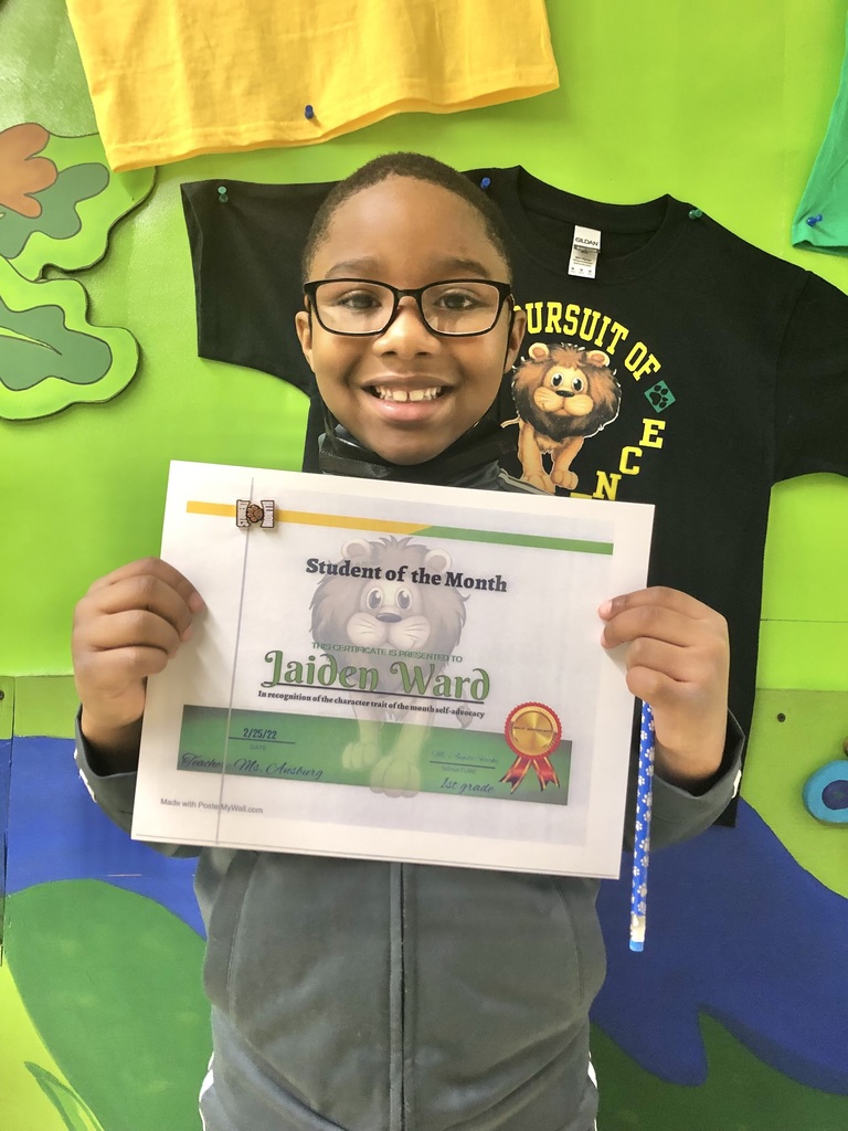 February Student of the Month- Self-Advocacy