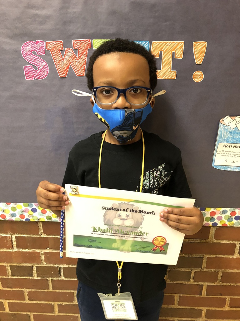 February Student of the Month- Self-Advocacy