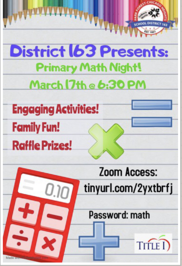 Math Night- March 17th