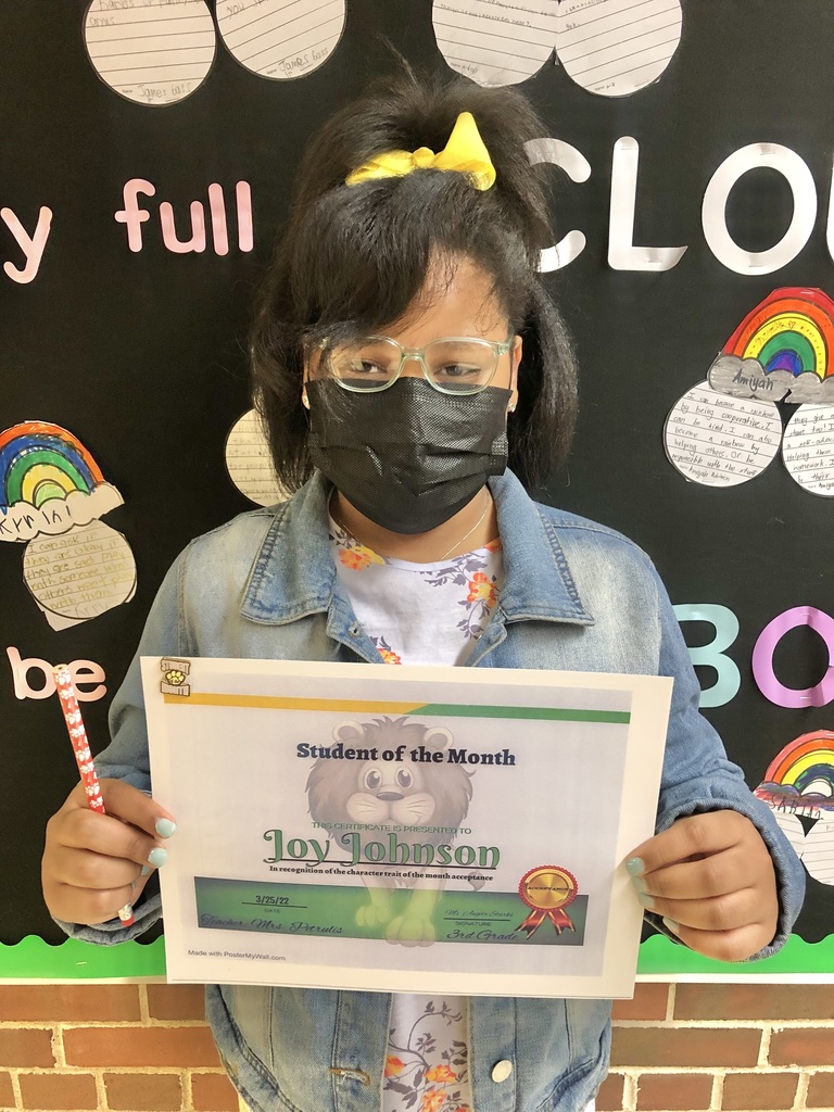 March Student of the Month-Acceptance