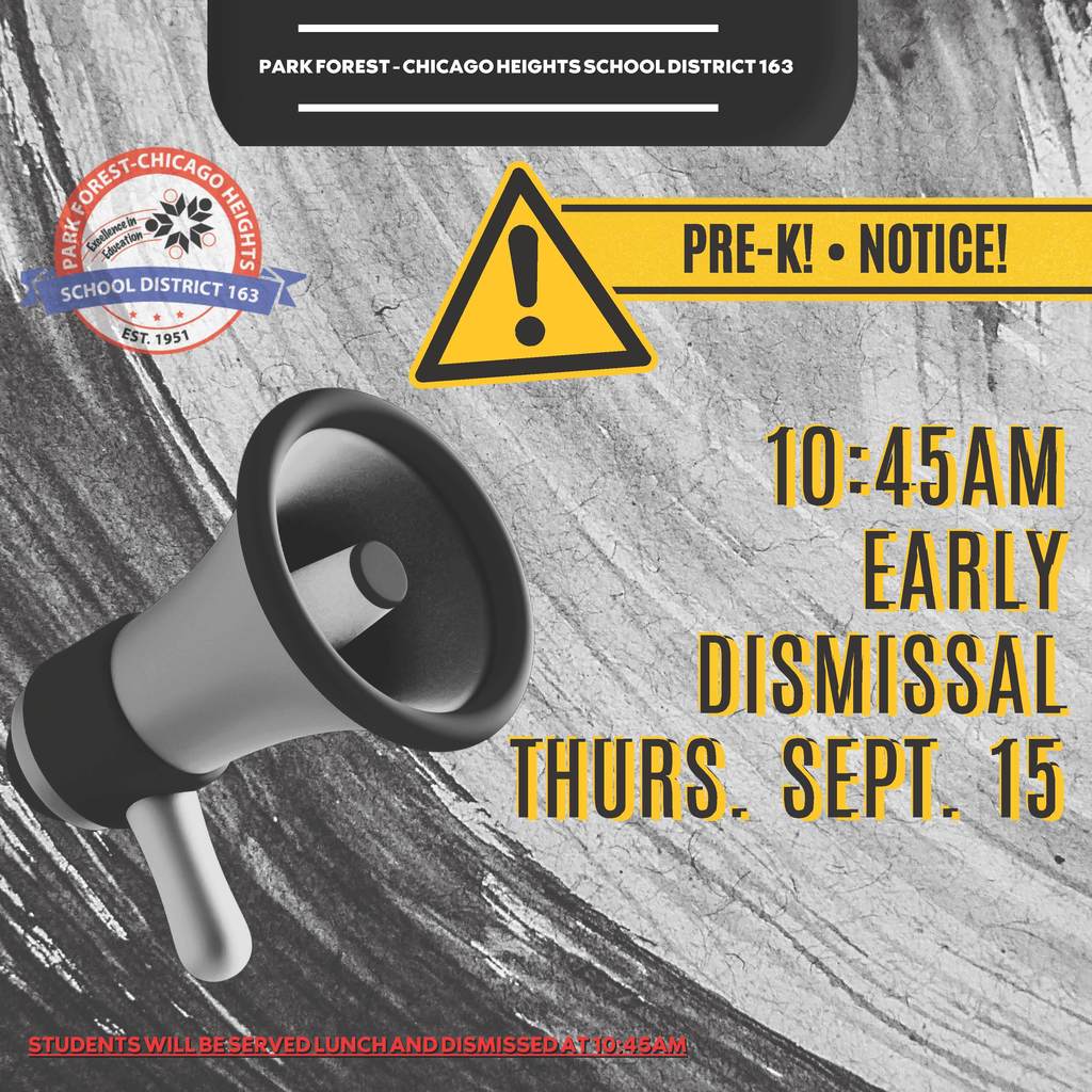 Early Dismissal Sept. 15th
