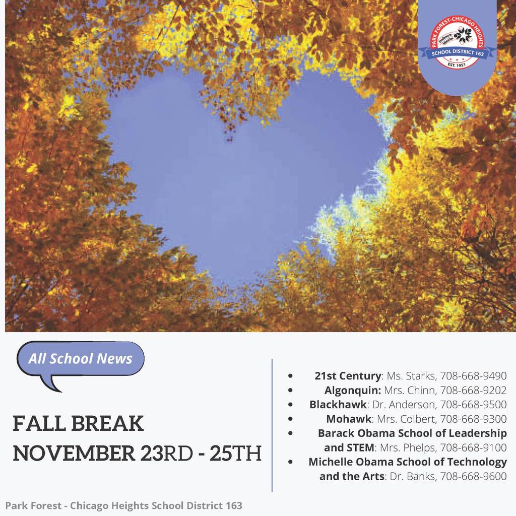 Fall Break-No School