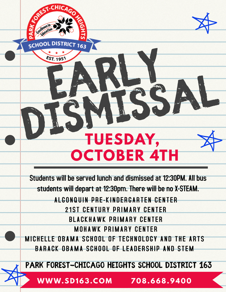 Early Dismissal on 10/4