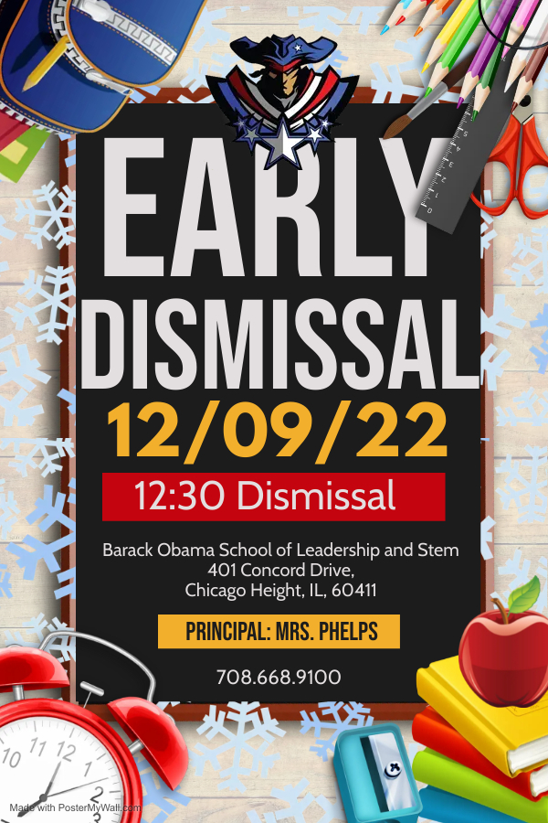 Early Dismissal on 12/9