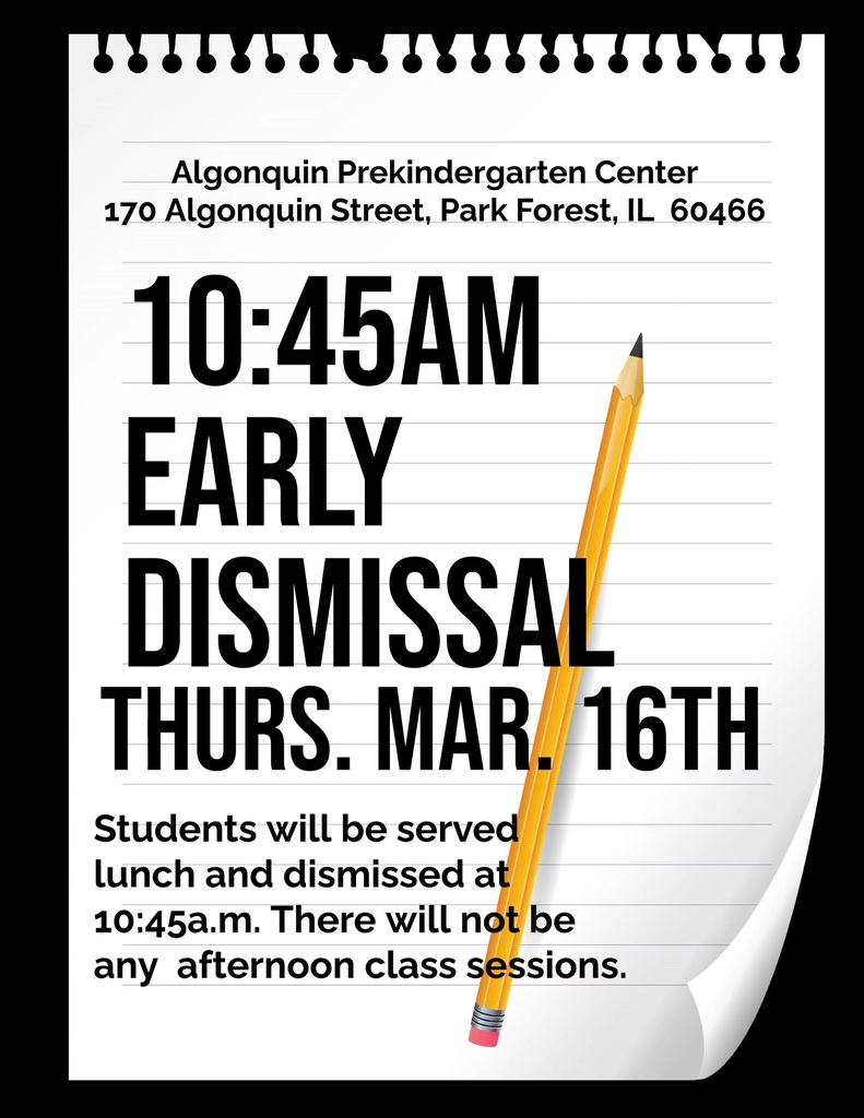 Early Dismissal March 16th