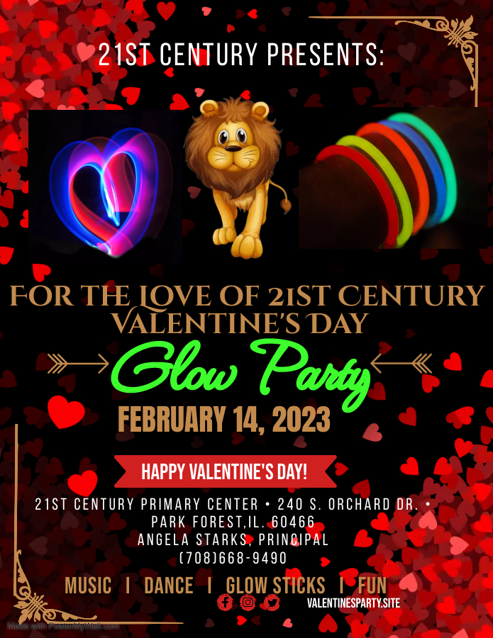 Valentine's Day Glow Party
