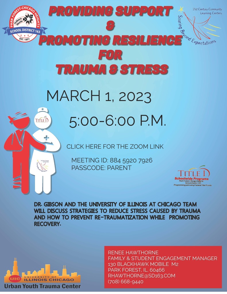UIC Parent Engagement Flyer